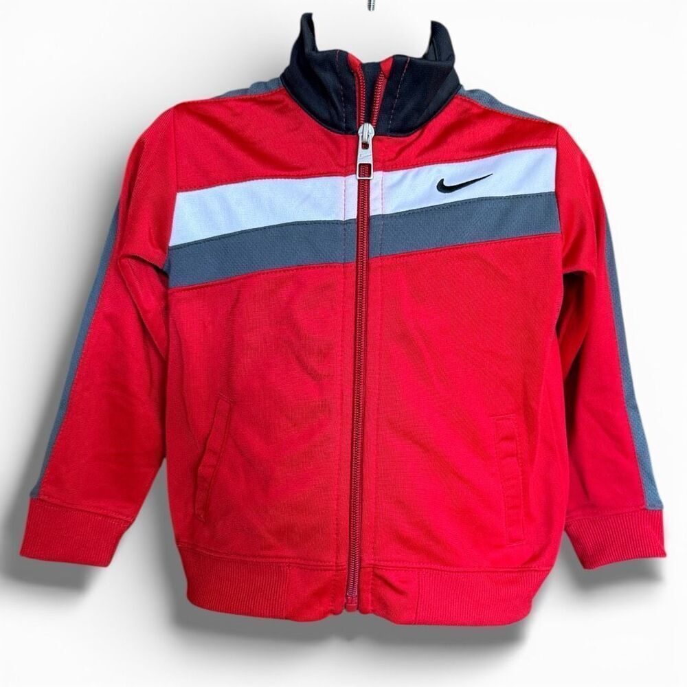Baby Boys Nike Boys Dri-Fit Line Full Zip Logo Track Jacket - Sz 24 mo